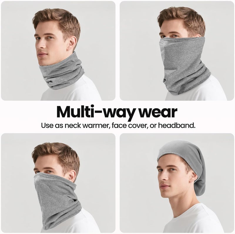 Beehow Store Neck Gaiter Windproof Winter Ski Mask Face Scarf for Men Women Fleece Lining for Skiing Hiking Running Motorcycling - Image 2